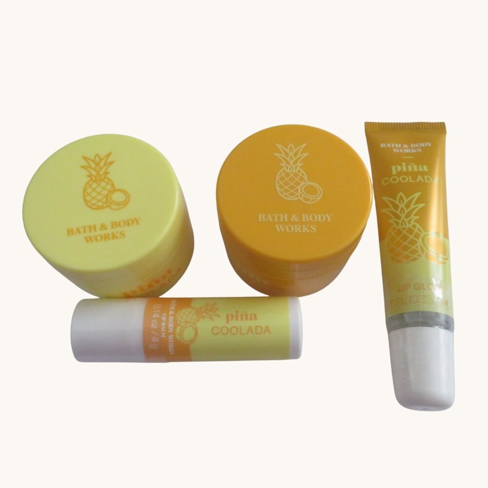 Bath & Body Works PINA COLADA Set of 4, NWT